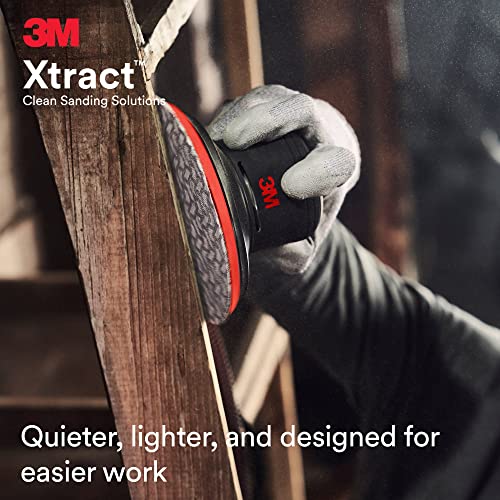 3M Xtract Pneumatic Random Orbital Sander, 88947, 5 in - size: 5 in, 5/16 in Orbit, style: Self-Generated Vacuum