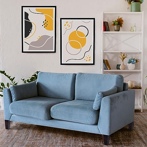 BARIEN (5 Sizes: 3"- 4"- 5"- 6"- 8") 6 inch Wood Furniture Legs - Square Sofa Legs, Couch Leg - Brown Mid-Century Modern Replacement Legs for Armchair Recliner Coffee Table Dresser (6" - Set 4) - size: 6"