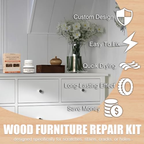 Wood Furniture Repair Kit (Black-Brown) for IKEA - color: Black-brown for Hemnes / Kallax / Bestå / Alex / Lagkapten / Lack / Micke