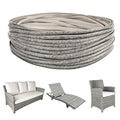 Lahpivieh 130 Ft Wicker Repair Kit, Plastic Wicker Material, Faux Rattan Replacement Supplies for Patio Furniture Sofa Chair Repair (Mottled Grey) - color: Mottled Grey, size: 0.55 Lbs