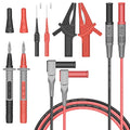 HANDSKIT Double-Insulated Multimeter Leads Set, 30A Multimeter Test Leads