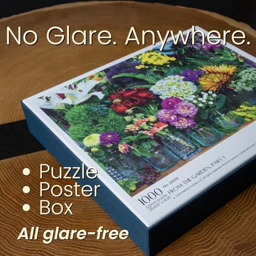 from the Garden, Part 1 Flower Puzzle, Premium 1000 Piece Jigsaw Puzzle for Adults, Glare-Free, Soft-Touch Puzzles, Made in USA, 26.6" x 19.25" - color: From the Garden, Part 1