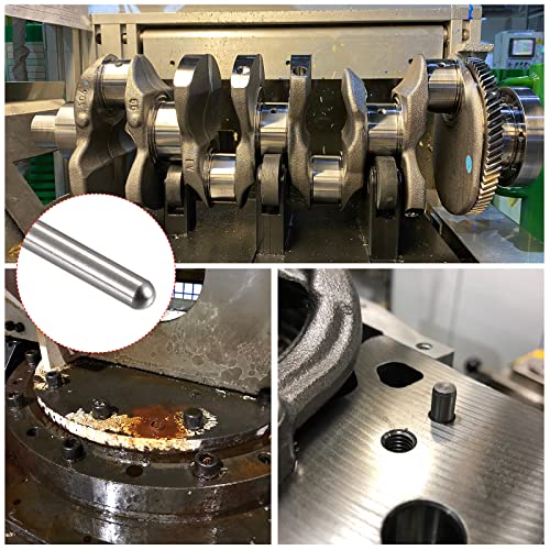 uxcell 5x45mm Dowel Pins, 5pcs 304 Stainless Steel Round Head Flat Chamfered End Dowel Pin Bunk Bed Pins Shelf Pegs Support Shelves Fasten Elements - size: 5x45mm