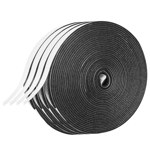 Foam Insulation Tape self Adhesive,1In x 1/8In x 131Ft Weather Stripping for Doors and Windows,Sound Proof soundproofing Door Seal,Weatherstrip,Pipe Cooling, Air Conditioning Seal Strip - size: 1 in x 1/8 in x 131 ft