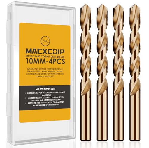 Metric 4Pcs 10mm M35 Cobalt Drill Bit Set - size: 10mm（4pcs）