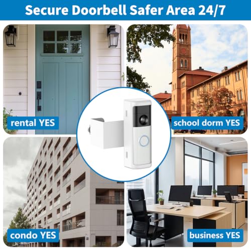 Anti-Theft Doorbell Mount for 2026 Battery Doorbell/Plus/Pro (2nd Gen) - color: White