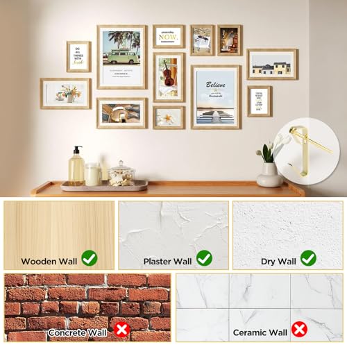 Picture Hanging Hooks 230 Pieces,10lb, 20lb, and 30lb Picture Hangers - color: Silver