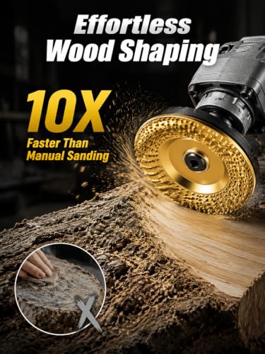 3pcs Wood Sanding Disc for Angle Grinder, Tungsten Carbide Grinding Discs