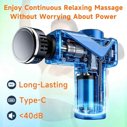 Massage Gun with Heat, Powerful Warming Massage, Home & Travel,