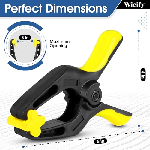 6 Inch Spring Clamps 4 Pack,large Heavy Duty Clamps for Woodworking