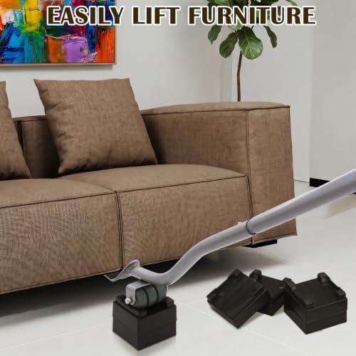 29" Lengthening Furniture Lifter Tool, Appliance Metal Lifter for Furniture - size: Grey-29 IN