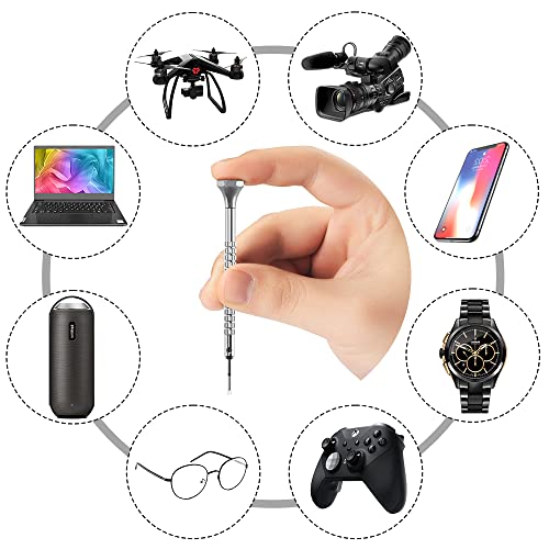10 pcs Precision Slotted And Phillips Watch Screwdriver Set Different Sizes With 20 Extra Replace Blades Watchmaker Screwdriver Set for Watch,Jewelry,Eyeglass，The Best Gift for Dad