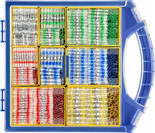 haisstronica 1000PCS Solder Seal Wire Connectors Kit, 5 Colors/5 Sizes