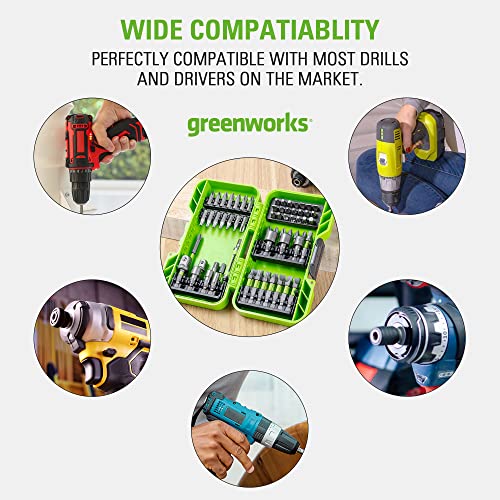 Greenworks 70 Piece Impact Rated Driving Set - size: Tool Only(70-Piece Accessories)