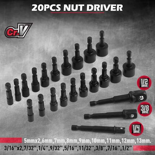 232-Piece Ultimate Screwdriver Bit Set, Cr-V Impact Driver Bit Set Includes Security Bits,Nut Driver, Ratchet Wrench and Bits Holder - color: 232 Pcs Impact Ready Set
