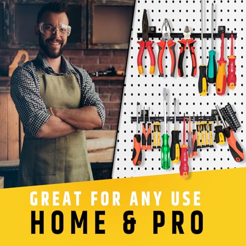 12" Heavy-Duty Magnetic Tool Holders (4 Pack - 48" Total) - Extremely Powerful Magnetic Pull Force to Hold Heavy Tools (Upgraded Version) - Professional Tool Bars/Strips Organizer - size: 12" - 4 Pack