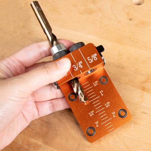 O'SKOOL 3/8" Self-Centering Dowel Jig Kit with Cobalt M-35 Drill Bit - style: Solid Aluminum Dowel Jig Kit