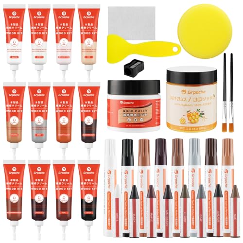 Wood Furniture Repair Kit,Set of 36 Laminate Floor Repair Kit Wood Filler - size: 0.74 Ounce (Pack of 36)