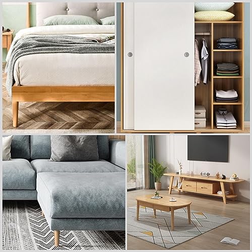 Solid Wood Replacement Furniture Sofa Couch Leg 10 inch Heavy Duty Set of 4 | Straight Wooden legs for Couch Sofa Chair Ottoman Loveseat Coffee Table Cabinet Furniture Replacement - color: Straight- Set of 4, size: 10"