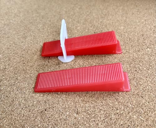 500 Piece Reusable Wedges for 1/8",1/16" and 1/32" Spacers,can be Used for Leveling Spacers and Tile Leveling System Clips, Tile Levelers for Wall,Floor,Tile, Ceramic,Stone Installation