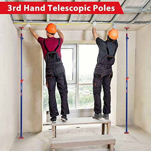 WORKPRO Cabinet Jacks, 54-114 in Adjustable Support Pole, 154 lbs, 4-Pack - size: Long-54"-114" 4PC