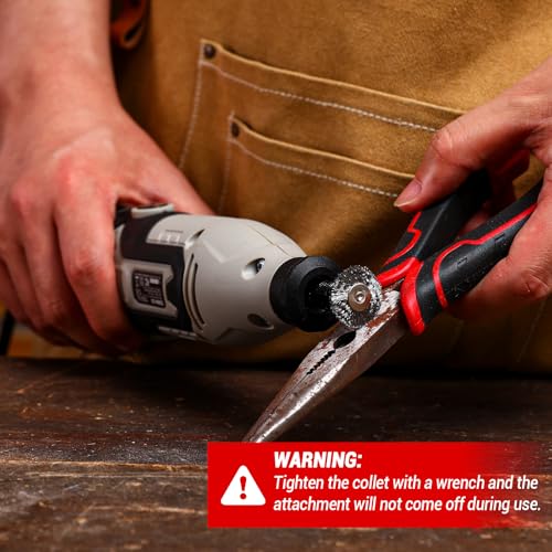 Rotary Tool Kit:DEKOPRO 1.4-Amp Power Hand Rotary Tools with 6 Variable Speed, 127pcs Accessories, 8000~35000RPM Electric Grinder Drill Machine Set with Flex Shaft for Carving, Cutting, Sanding Gray - color: Gray