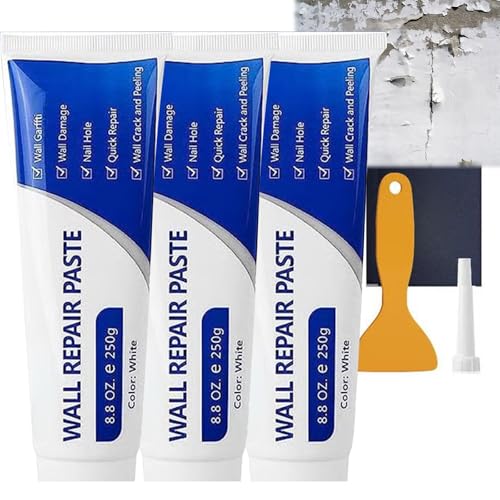 Wall Repair Paste,Drywall Patch Repair Kit,Plaster Repair Kit,Wall Fix,Wall Surface Hole Fill Quick and Easy Solution (3PC)