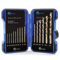 GMTOOLS 15Pcs Cobalt Drill Bit Set, M35 HSS, 135 Degree Tip, Twist Jobber Length Drill Bit Kit for Hardened Metal, Cast Iron, Stainless Steel, Plastic and Wood, with Indexed Storage Case 1/16"-3/8" - style: 15 pcs Cobalt