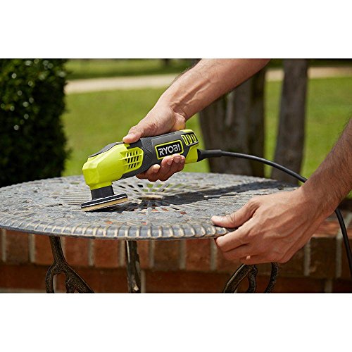Ryobi ZRDS1200 0.4 Amp Corded 2-7/8 in. Detail Sander (Renewed)
