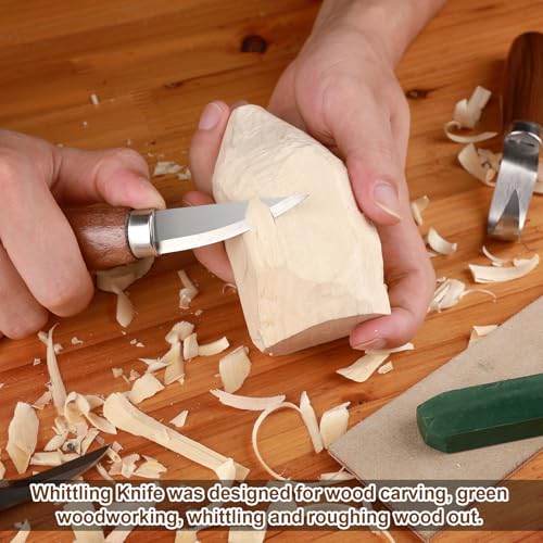 Wood Carving Knifes, (Straight handle Sloyd Carving Knife) - style: Straight handle Sloyd Carving Knife