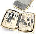 DEOU Manicure Sets Nail Clippers Stainless Steel Manicure and Pedicure kit Girls Professional Nail Files and Men's Grooming Scissors Tools for Home Personal Care or Gifts (Gray upgraded version) - color: Gray Upgraded Version
