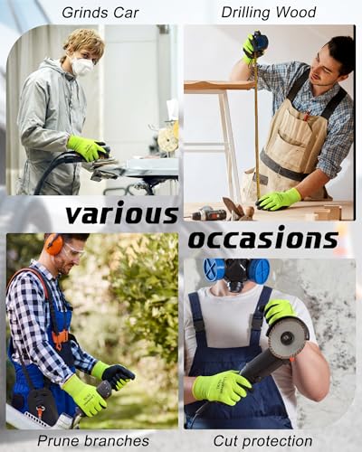 Maxcheck PU Coated Work Gloves Bulk Pack - color: Yellow, size: Large