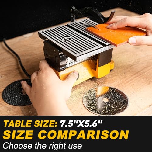 Sbestily Mini Table Saw 90W Portable Small Miter Saws for DIY Crafts