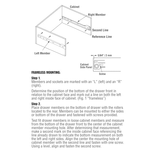 Prime-Line MP7211 Drawer Slide Kit – Replace Drawer Track Hardware – Self-Closing Design –Fits Most Bottom/ Side-Mounted Drawer Systems –17-3/4 In. Steel Tracks, Plastic Wheels, White (1 Pair)