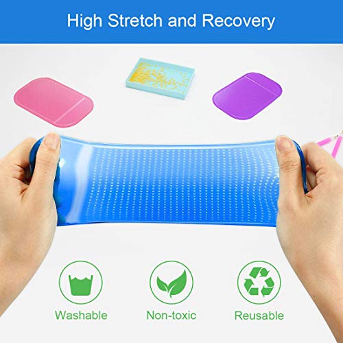 6Pcs Anti-Slip Tools Sticky Mat for Diamond Art Painting Tray Sticky Gel Pad Non-Slip Universal Mount Holder for Tray 5D Diamond Painting Tools Accessories for Adults