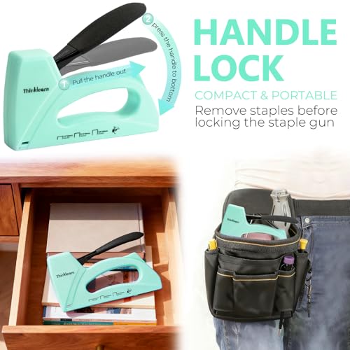 Light Duty Staple Gun for Wood, Upholstery Staple Gun for Classroom - color: Green