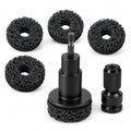 Wheel Hub Cleaning Tool Kit, 5PCS Brake Dust & Rust Removal Brush Set for Drill Attachment, Professional Scratch-Free Wire Wheel Cleaner for Car Truck Auto Hubs, Access Hard to Reach Areas