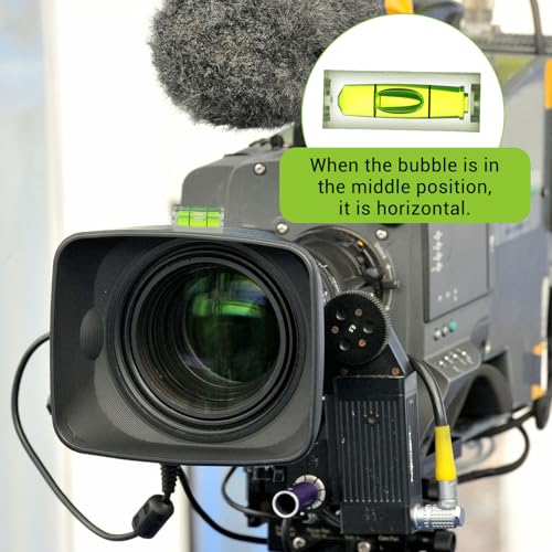 8 PCS Small Bubble Level Bullseye Spirit Level Mini Square Circular Measuring Leveling Tool for String Line for Camera Phonograph Turntable Tripod Frame Drill 1.57x0.59 in & 1.25x0.47in