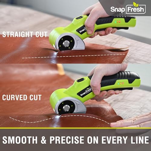 SnapFresh 4V Cordless Electric Scissors with 2.0Ah Battery & LED Light