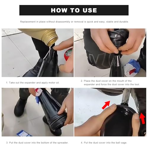 CV Boot Installation Tool, Smooth Plastic CV Boot Expander Tool with 110mm Bottom Diameter, Universal Stretch Mount Cone Replacement for Fitting Boots, Car Accessories