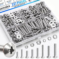Nuts and Bolts Assortment Kit, 304 Stainless Steel Bolts 8 Sizes #6-32#8-32#10-24 Phillips Pan Head Machine Screws, Assorted Bolts, Nuts and Washers Kit (237PCS) - size: 236PCS