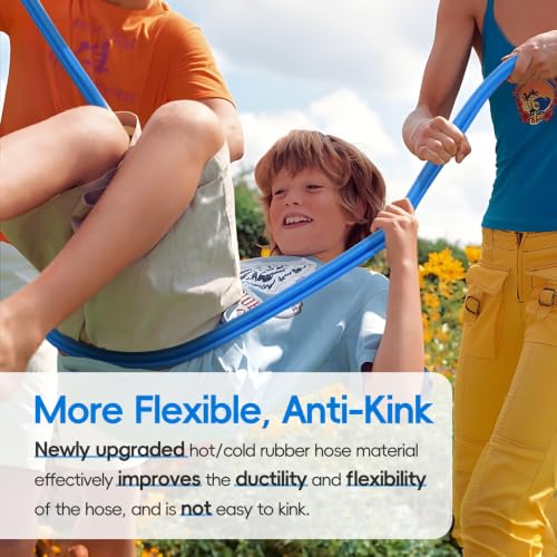 SPECILITE Female to Female Hot/Cold Garden Water Hose 15 ft x 3/4", Blue - color: 3/4" Female to Female Blue, size: 15 FT