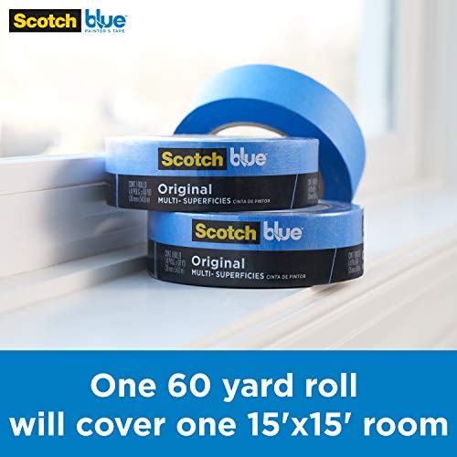 ScotchBlue Original Multi-Surface Painter’s Tape, 0.94 inch x 60 Yard, 24 Rolls - size: 0.94" Width, style: 24 rolls