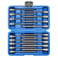 Mayouko 3/8" Drive Extra Long Allen Hex Bit Socket Set, S2&CR-V, Metreic&SAE, 18 Pieces, 1/8" - 3/8", 3-10 mm - style: Hex(SAE&Metric)