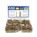 Self Drilling Drywall Anchor Kit 160PCS - Carbon Steel Zinc Plated Expansion Anchors with Self Tapping Screws AXK - size: 160PCS--2 Sizes Kit