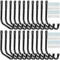 20Pcs Heavy Duty Garage Storage Hooks, 6.7 Inches Garage Wall Hook for Hanging Tools, Ladder, Bicycle, Chairs - size: 6.7inch(20Pcs)