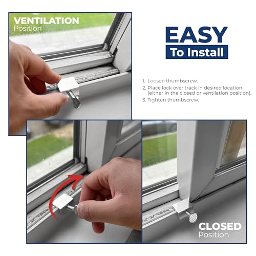 Prime-Line Sliding Window Security Lock for 1/8 in. Rail, Aluminum (4 Pack) - color: Aluminum