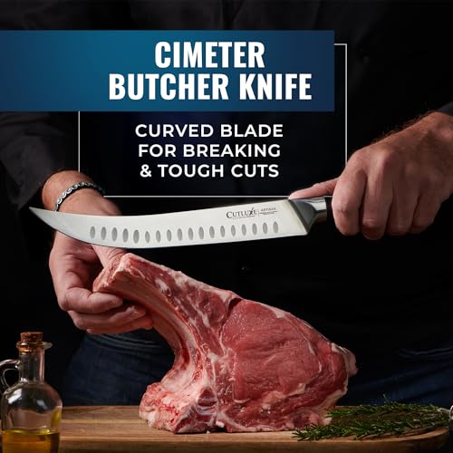 Cutluxe Butcher Knife Set, Brisket, Breaking, Boning & Fillet for Meat - size: 4 Pcs Brisket Knife Set