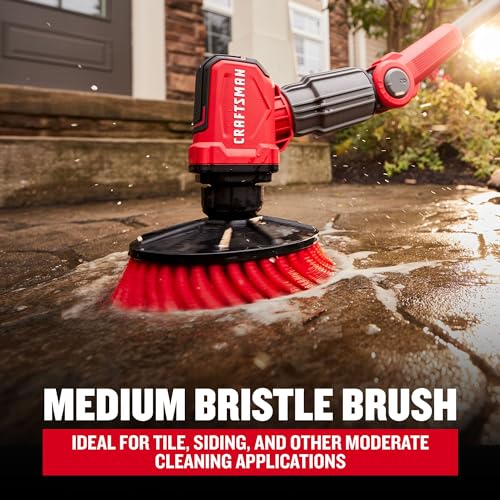 CRAFTSMAN Power Scrubber Bristle Brush Set for V20 Cordless 2-in-1 Power Scrubber (CMCPSMHB) - style: 3 Scrubber Bristle Brushes Set
