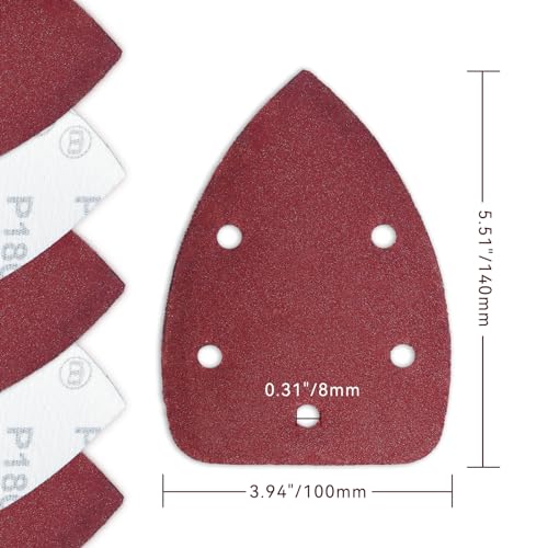 60 Pcs 180 Grit Mouse Sandpaper, Aluminum Oxide Mouse Sanding Pads - size: 180 Grit